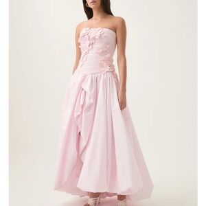 Brand New with Tags Never Worn Aje Pink Splendour Flower Gown US Size 2